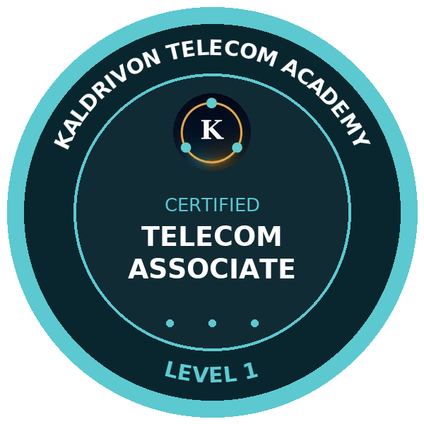 Kaldrivon Certified Telecom Associate badge